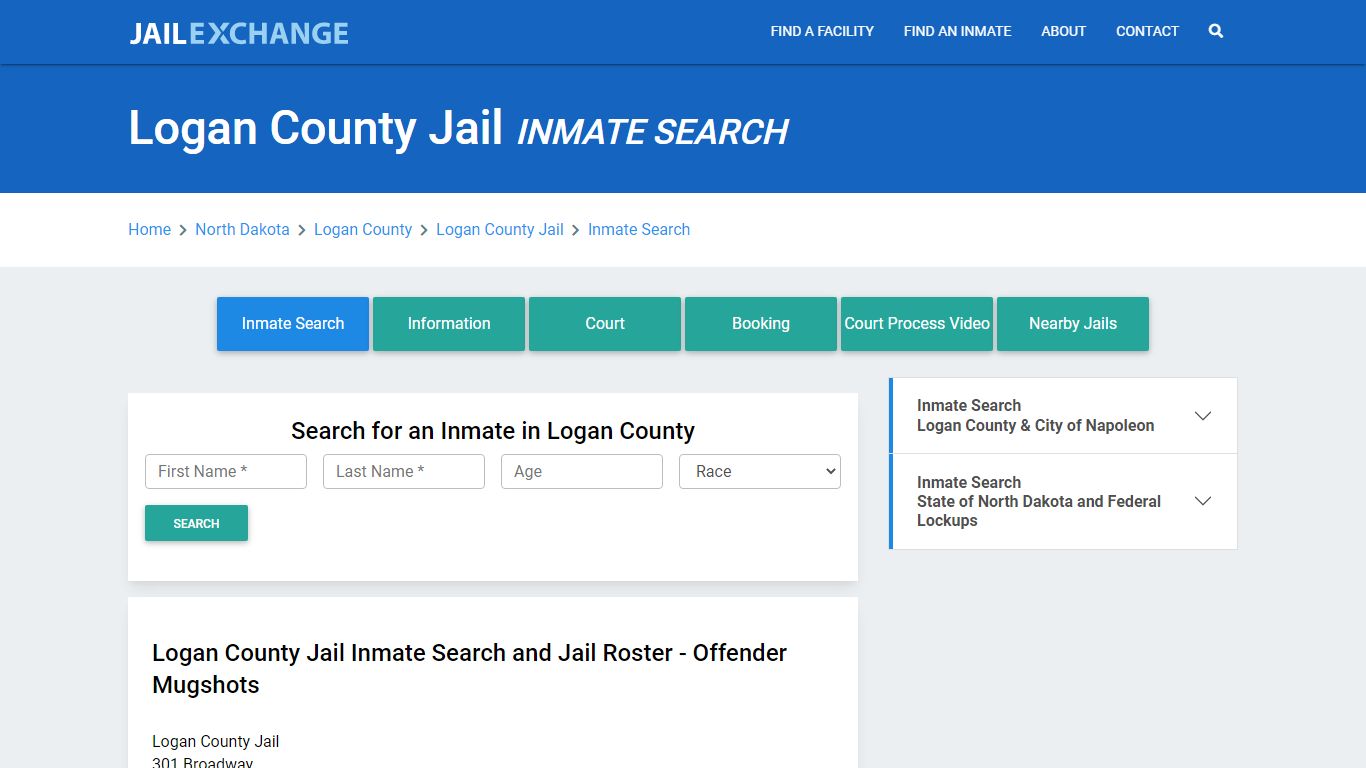 Logan County Jail, ND Inmate Search: Roster & Mugshots